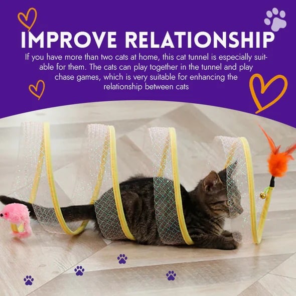 Hot Sale🐈Folded cat tunnel🔥Buy 2 Get 1 Free🔥
